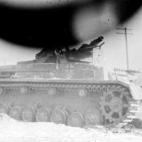 Захваченный советскими войсками немецкий танк Pz.Kpfw. IV Ausf.F из состава 14-й тд вермахта.