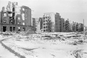 Разрушенный комплекс зданий НКВД в Сталинграде